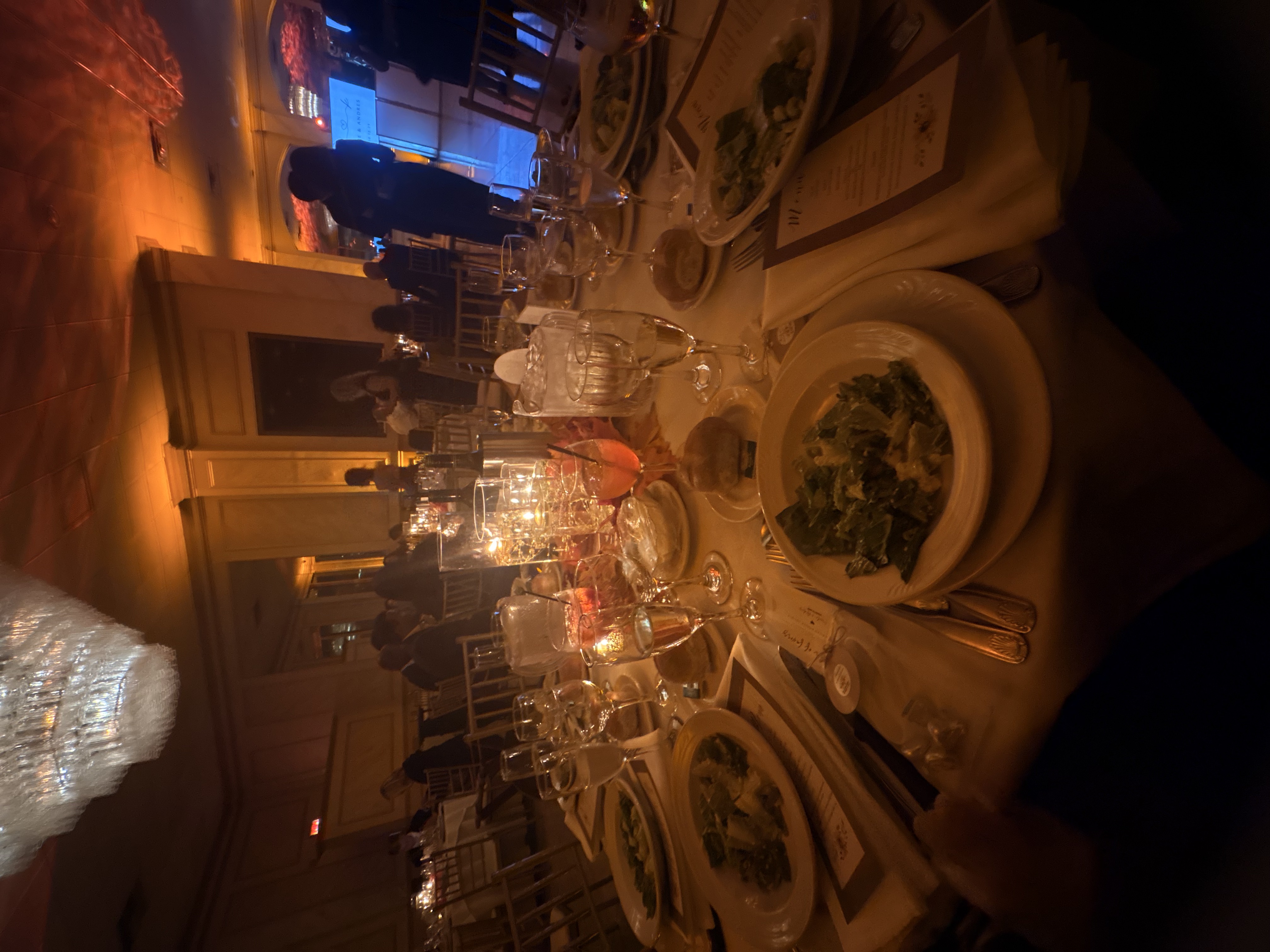 family wedding dinner table